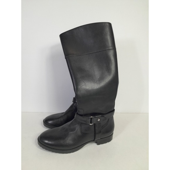 Lauren Ralph Lauren Shoes - Lauren Ralph Lauren Women's Riding Boots Saniya Black Size 6 B Side Zip